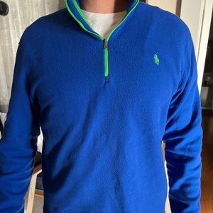 Polo Mens 3/4 zip sweatshirt good condition, gently worn L